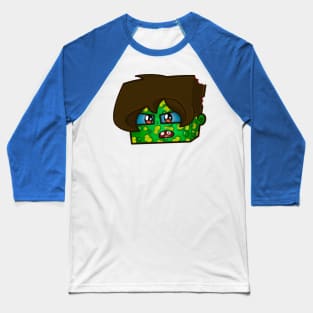 Cartoon Zombie Design Baseball T-Shirt